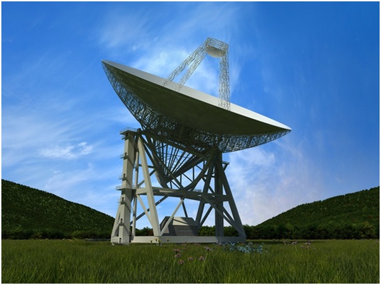 天問一號火星探測器，70米天線（GRAS-4）建成效果圖